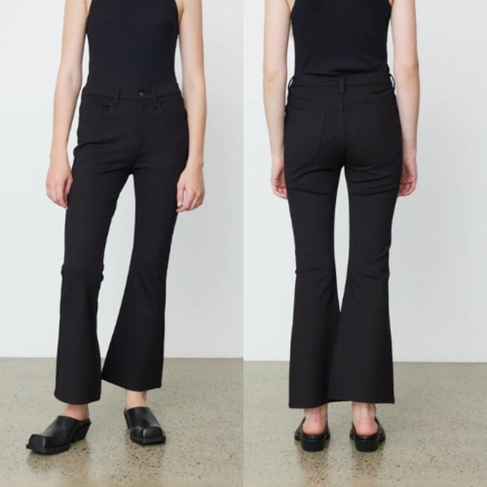 NWT Rag & Bone Stretch High Rise Slim Fit Casey Flare Pants Black Size: 8